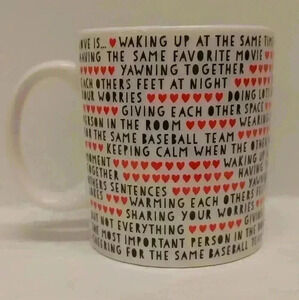 Indigo / Chapters "Love is..." Mug Cup Coffee  Tea